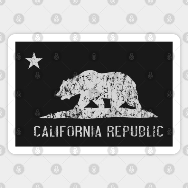 Vintage California Republic Flag Magnet by E